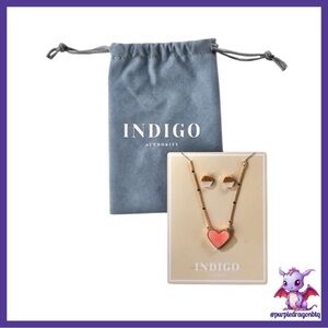 Indigo Authority Elliana Pave Heart And Hexagonal Earrings Set MSRP$48